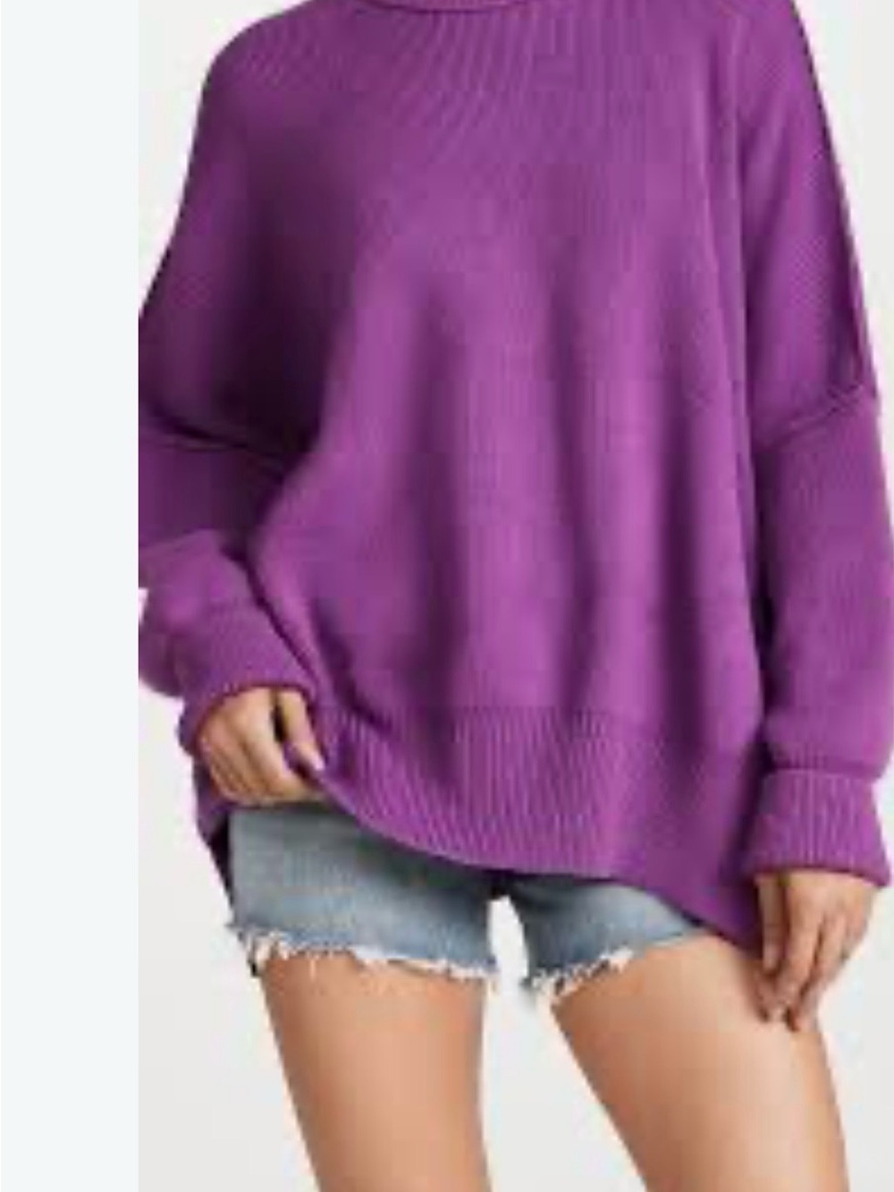 Free People Easy Street Tunic Sweater Oversized